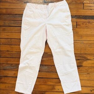 Cropped Light Pink Casual Pants